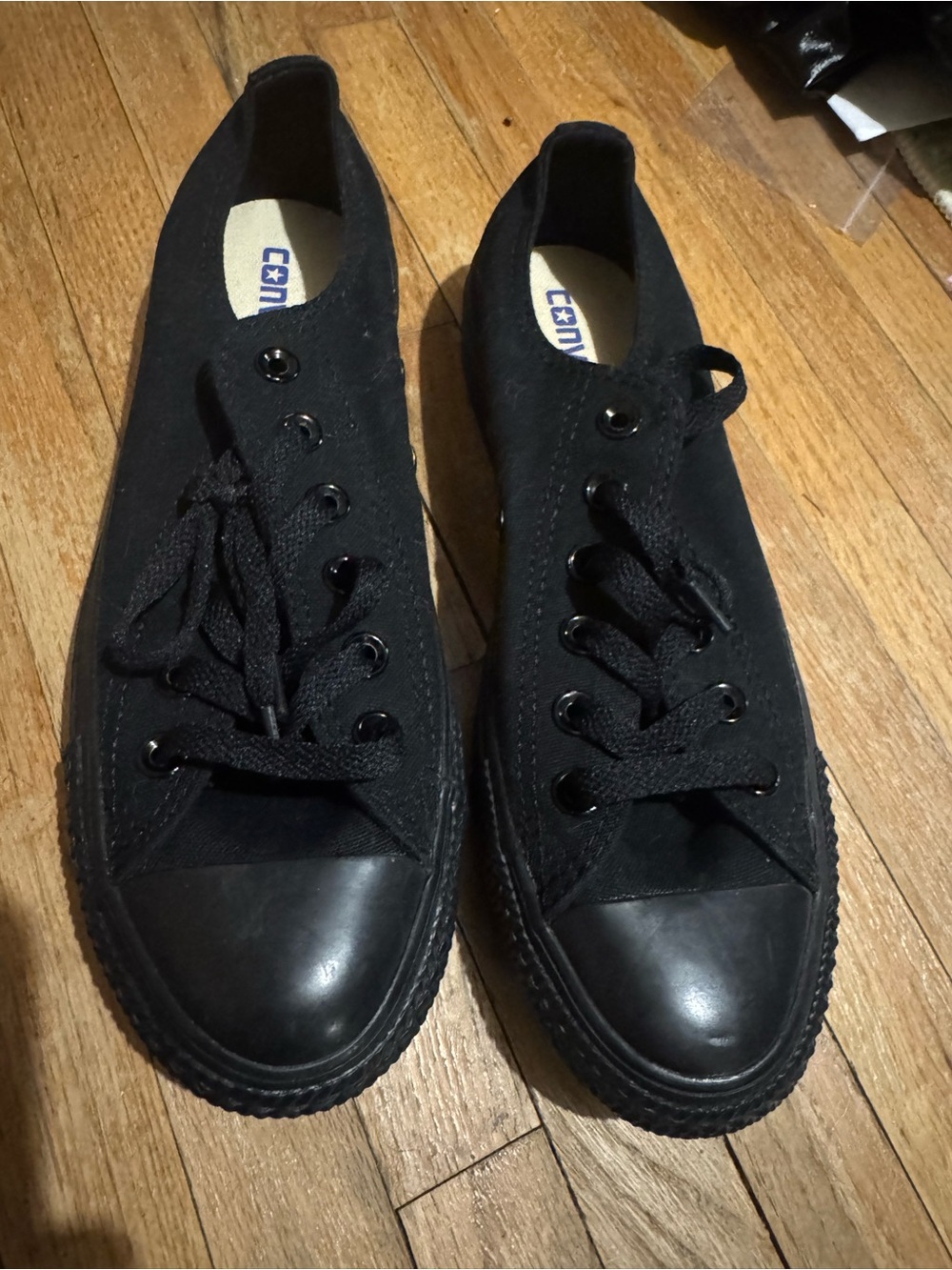 Like New All Black Converse